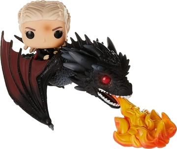 Daenerys, Drogon (#68 Daenerys with Fiery Drogon Ride), Game Of Thrones, Funko, Pre-Painted